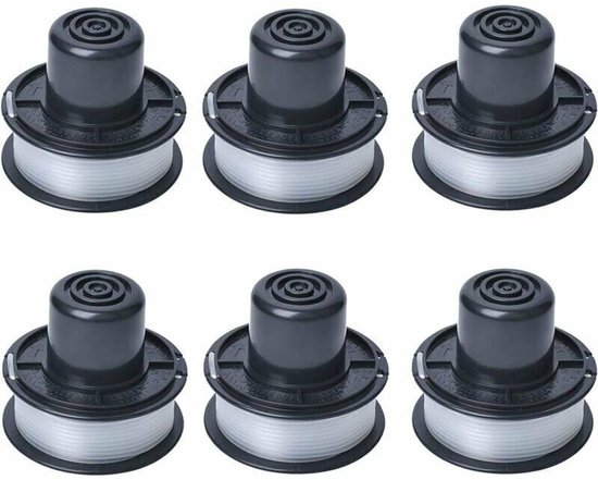 A6226 Lijnspoel geschikt voor Black en Decker Auftipp Automatische Grastrimmer GL250 / GL310 / GL360 / GL360SB met 6m lijn, 6-stuks