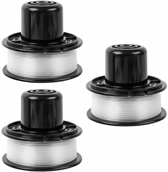 A6226 trimspoelen geschikt voor Black and Decker GL360/GL310/GL250/GL360SB trimmers, vervangende trimspoelen geschikt voor Black and Decker a6226 gl360 accugrasmaaiers, 1,6 mm, 6,0 geschikt voorer (3-pack).