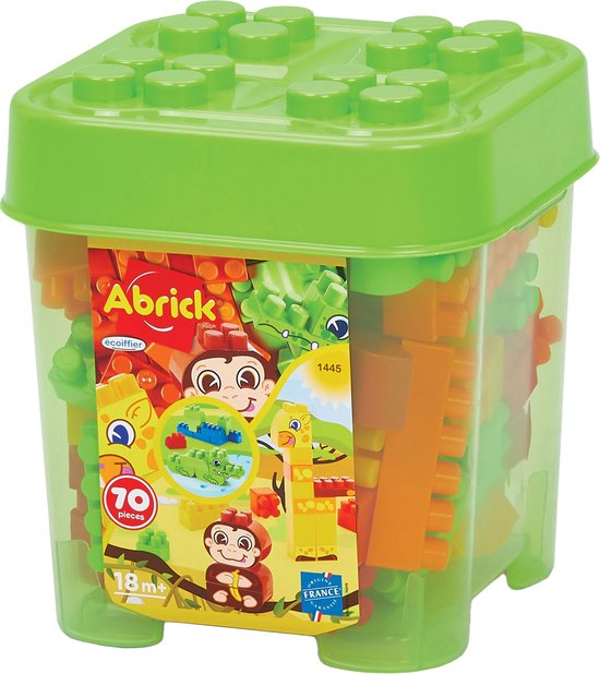 Abrick Bouwblokken Jungle in Opbergbox, 70dlg. van AB