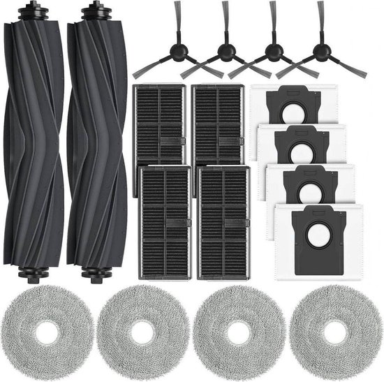 Accessoires Geschikt voor Dreame L10s Ultra Gen 2 / L10s Pro Ultra Heat stofzuigers; reserveonderdelen Geschikt voor Mova E30 Ultra / L40 Ultra AE stofzuigers; de accessoirekit bevat 4 stofzakken,