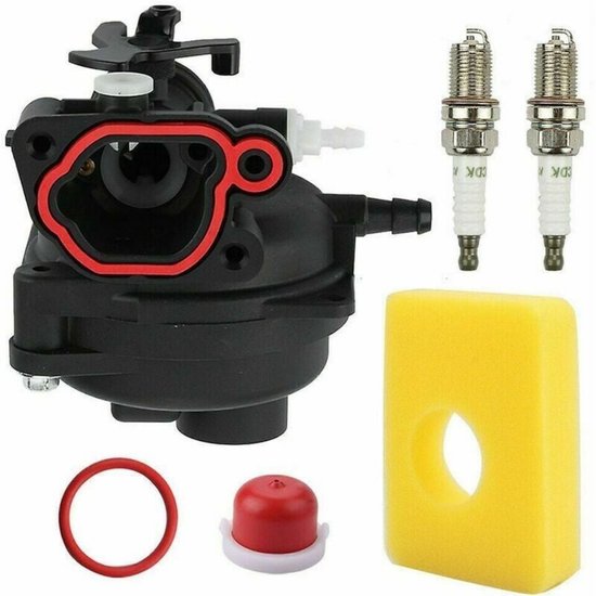 Accessoires voor grasmaaiers - Carburateur van grasmaaiermotor Compatibel met Briggs & Stratton 799583 591160 593261 591110 - Luchtfilter van carburateur van Merkloos	