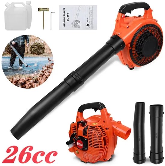 Accu Bladblazer 0,75W – blazer - luchtsnelheid 250 km/u - 7.500 tpm - oranje van Merkloos	