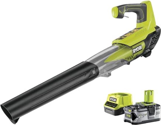 Accu Bladblazer 18V met 4,0 Ah accu en oplader - krachtige luchtsnelheid en variabele snelheidsregeling van Einhell