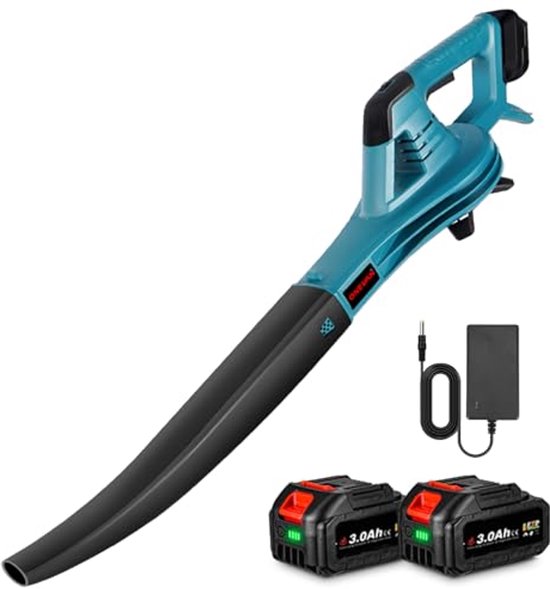 Accu Bladblazer 350 km/u met 6 Snelheden - Elektrische Luchtblazer voor Gazononderhoud en Patio's van Merkloos	