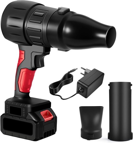 Accu Bladblazer - Draadloze Blazer - Tuin Reinigen - Traploze Snelheid - 1300mAh Accu - Zwart
