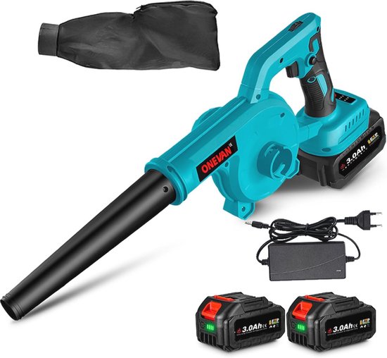 Accu bladblazer en stofzuiger 2-in-1 met 360 m³/h en 6 versnellingen