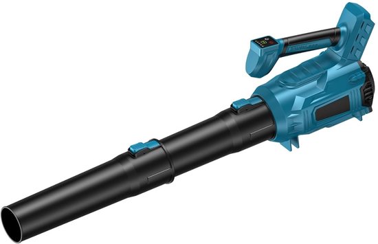 Accu-bladblazer voor Maki-ta 18V accu, 6-snelheids regeling en turbo-modus, draadloze blazer voor gazononderhoud bladeren (550 km/u, zonder batterijen en oplader) van Merkloos	