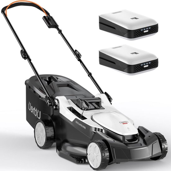 Accu Grasmaaier - Elektrische Grasmaaier - Gazon Onderhoud - Borstelloze Motor - 43 cm Snijdbreedte - Zwart