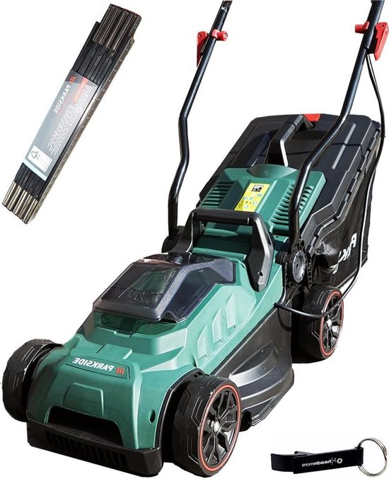 Accu Grasmaaier - Elektrische maaier - Gazon Onderhoud - Inclusief Duimstok - Tot 200m² - Groen