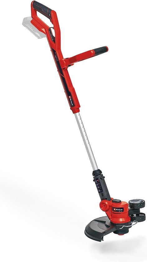 Accu Grastrimmer 18V met Draai- en Kantelbare Motorkop en Draadspoel - 30 cm Maaibreedte van Powerplus