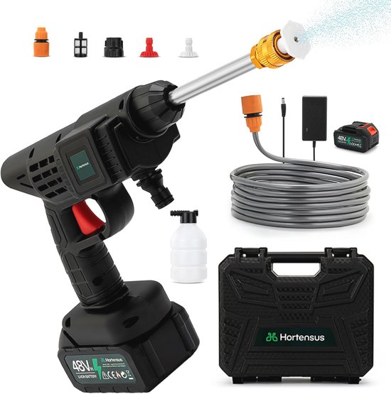 Accu Hogedrukreiniger - Draadloze Krachtige Reiniging voor Auto, Tuin en Terras van Merkloos	