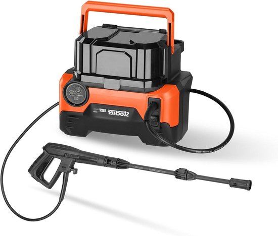 Accu Hogedrukreiniger - Draagbare Reiniger - Terrassen en Auto's - Borstelloze Motor - 800 W - Grijs