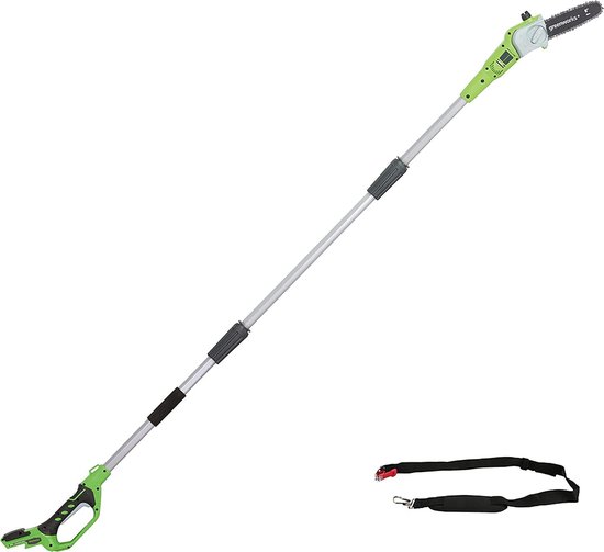 Accu Hoogsnoeier - Telescoop Snoeischaar - Hoge Takken Snoeien - Verstelbare Stok - 20 cm Zaagblad