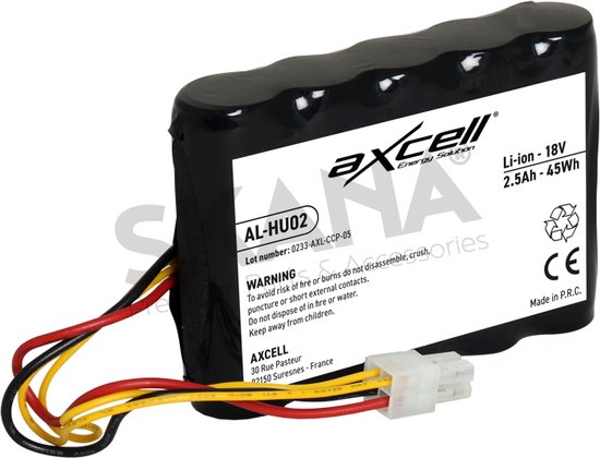 Accu Lithium / Ion 18V - 2,5A - 45Wh geschikt voor robotmaaiers GARDENA, HUSQVARNA van Cellonic