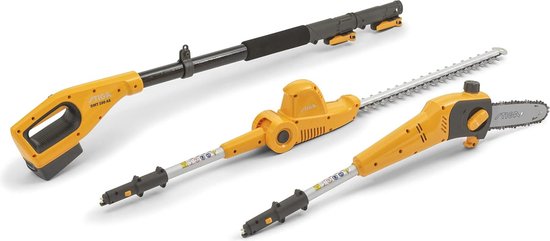 Accu-multitool met telescopische heggenschaar en snoeischaar - 20V (4Ah) voor eenvoudig snoeien op hoogte