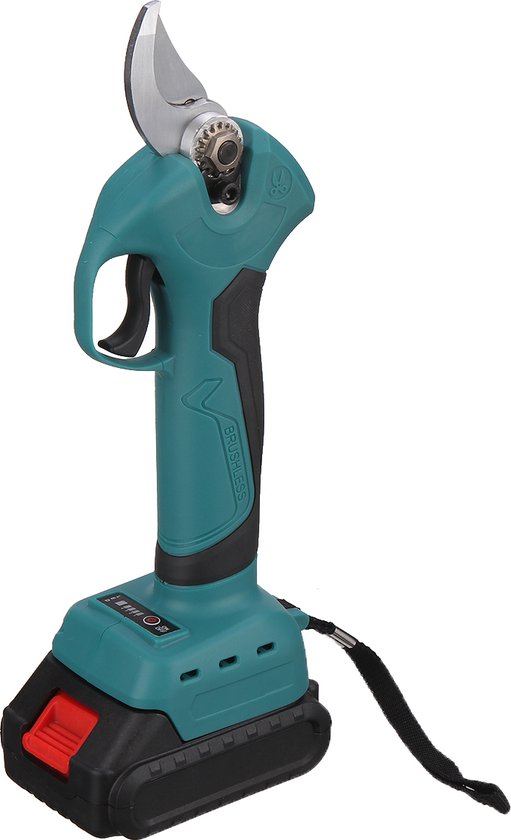 Accu snoeischaar 30mm snijdiameter elektrische tuinschaar snoeischaar, met 1* 1500mah accu van WORKPRO
