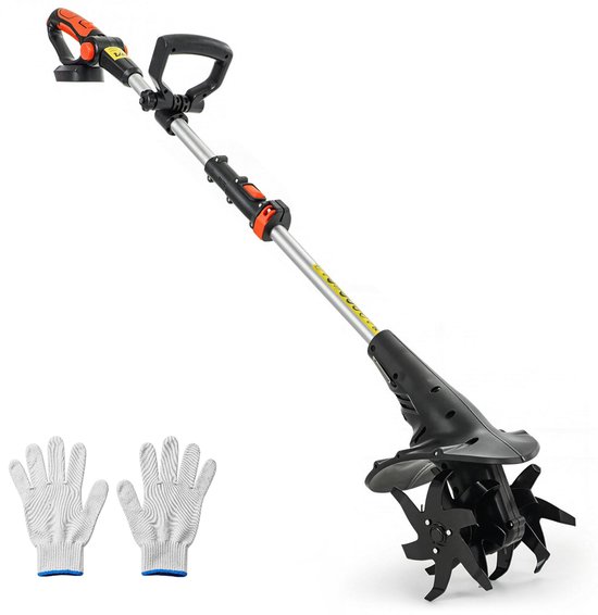 Accu Tuinfrees 18V - Grondfrees 20 cm Werkbreedte - Elektrische Bodembewerker-Zonder Accu En Lader - 20x18 cm- Bodem Losmaken En Mengen- - Tuinonderhoud