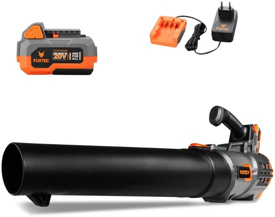 Accubladblazer - FUXTEC FX-E1LB20 - 20V 38m/s - Set van 1 4Ah accu's en 2,4A lader van Merkloos	