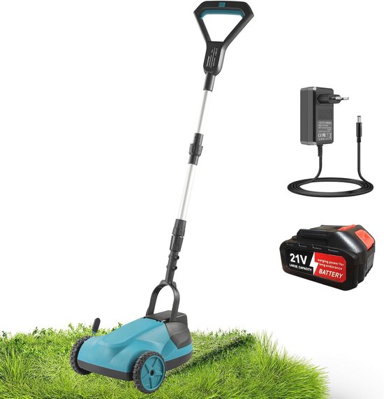 Accugrasmaaier 21 cm met telescoopstang en borstelloze motor