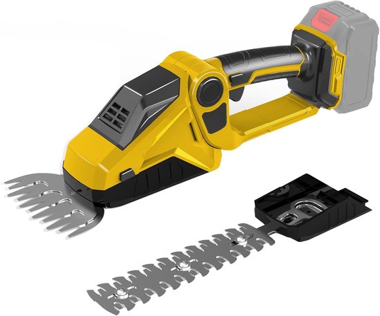 Accuheggenschaar en grasschaar voor draadloos tuinieren, ergonomische snoeischaar voor struiken en heggen van Merkloos	