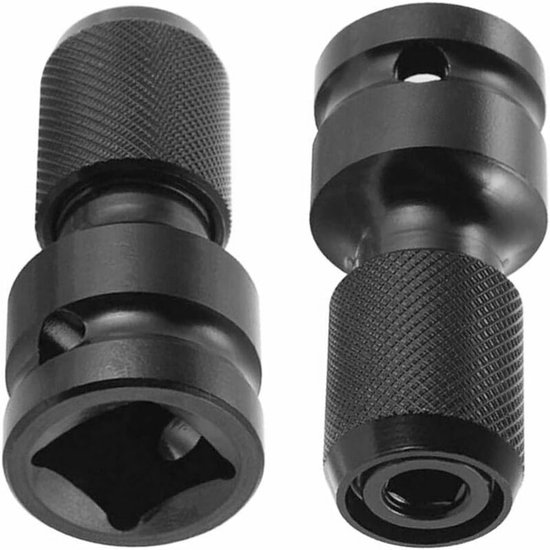 Adapter Geschikt voor 1/2" naar 1/4" dopsleutels – Duurzame legering – Slagsleutel en bitadapter – 2-delige set