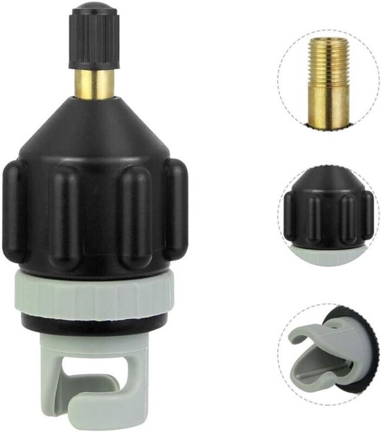 Adapter Geschikt voor kajakpomp, opblaasmondstuk, compressoraccessoires, opblaasapparatuur. Geschikt voor opblaasbare stand-up paddleboards, opblaasboten en kajaks.