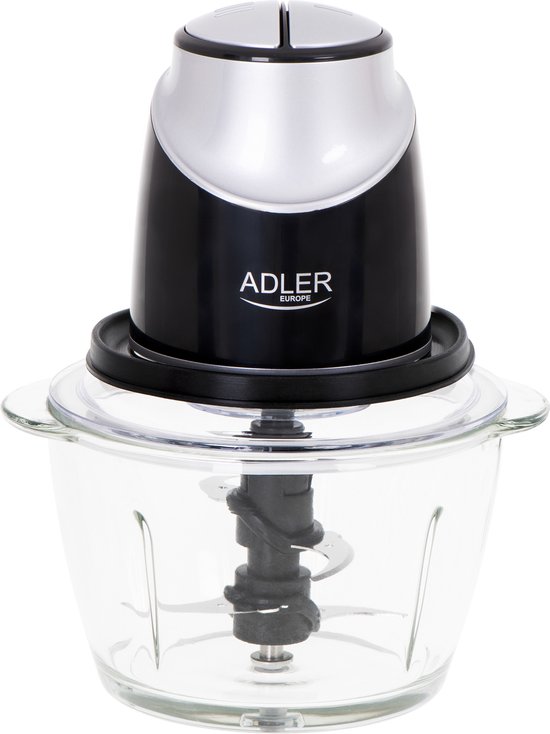 Adler AD 4082 elektrische hakmolen 1,2 l 300 W Zwart, Zilver van ADLER