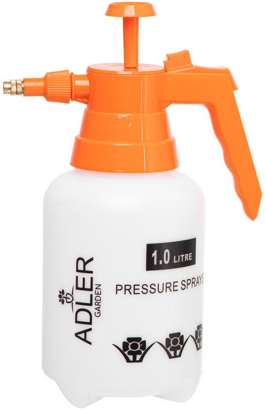 Adler AD 6811 Drukspuit 1 Liter – Handmatig – Handsproeier – Verstelbare Sproeikop – Lichtgewicht van Merkloos	