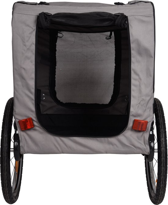 Adori Fietskar - Hondenfietskar - 125x75x95 cm Grijs Zwart van Adori