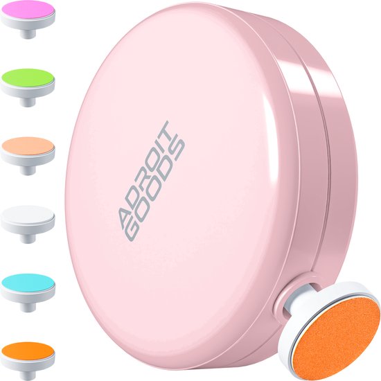 AdroitGoods Elektrische Baby Nagelvijl - Baby Nagelknipper - Manicureset Baby - Nagelschaartje - 6 Vijlen - Incl. Batterij - Roze van AdroitGoods