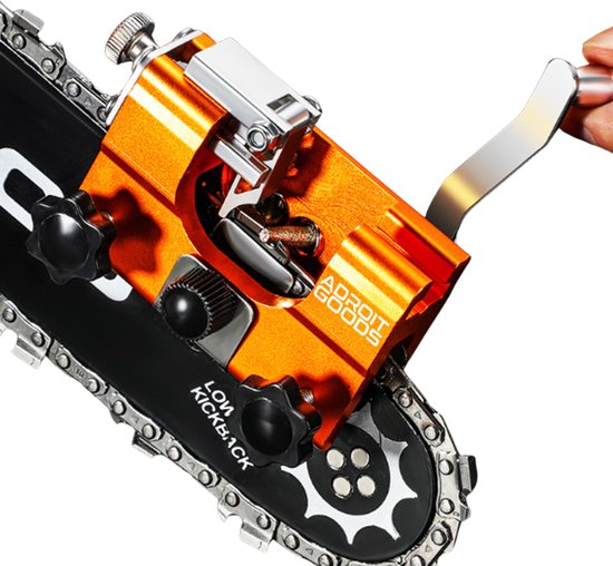 AdroitGoods Kettingzaag Slijper - Handmatig Kettingslijper Tool Aluminium Ketting Slijpset - Universeel Precisie Slijpen Compact Gereedschap van AdroitGoods