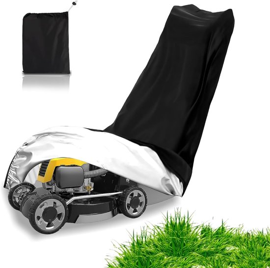 Afdekking voor grasmaaiers - universele afdekhoes voor grasmaaiers - waterdichte beschermhoes met trekkoord - bescherming voor grasmaaiers - opslag buiten - tuinaccessoires van Merkloos	