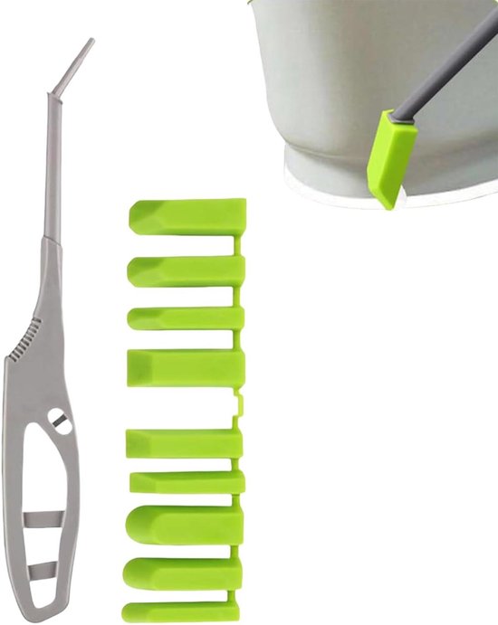 Afdichtingsgereedschap - Kit applicator - Voegen afwerken - Verwisselbare koppen - 22 cm handgreep - Grijs