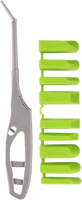 Afdichtingsgereedschap Set - Kit Afwerker - Voegen Maken - 9 Verwisselbare Koppen - 22 cm Handvat - Grijs