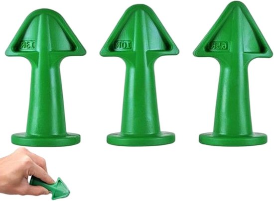 Afdichtingsgereedschap Set - Voegen Mondstukken - Precisie Afwerking - Herbruikbaar Draagbaar - 3 Maten - Grijs