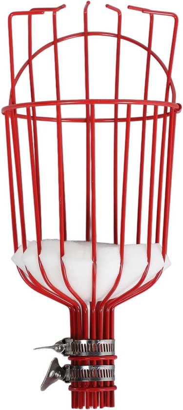 Afneembare Fruitplukmand voor Roestvrij Fruitplukken - Multifunctioneel Gereedschap voor Pijpen tot 3 cm Diameter, Ideaal voor Tuin en Boomgaard
