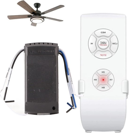 Afstandsbedieningsset Universeel Intelligent voor Plafondventilator van Merkloos	