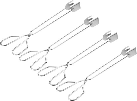 Afvalgrijper - Afvalgrijper voor zwerfvuil - Gereedschap voor afvalinzameling - afvalgrijper voor lange afstand - roestvrij staal - afvalclips voor buiten - 4-delige set
