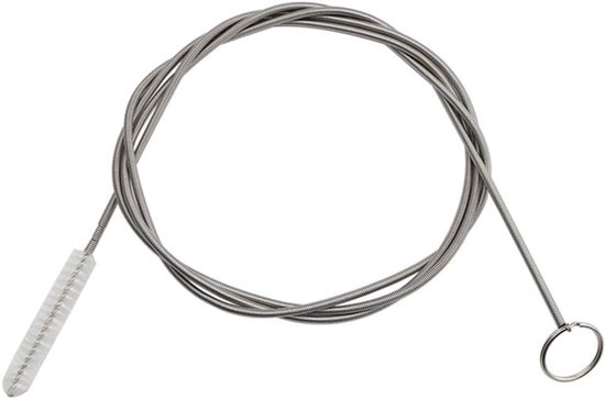 afvoerborstel, 150 cm, flexibele reinigingsborstel voor buizen met smal afvoergat, multifunctionele reinigingsborstel, slangborstel, afvoerreiniger, spiraalafvoer, koelkastborstel