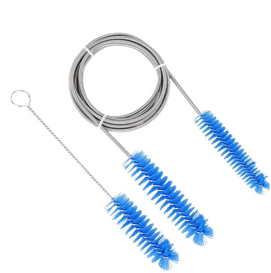 Afvoerborstel, flexibele slangreinigingsborstel, en zacht en flexibel reinigingsgereedschap voor thuis, badkamer, toilet, keukenspoelbak, douche, koelkast, B
