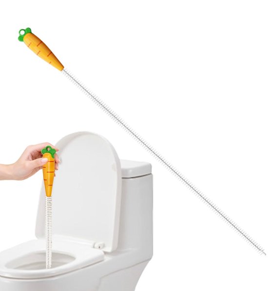 Afvoerborstel, wortelvorm met spiraalborstels, gootsteenslang voor het ontstoppen van afvoerkanalen, toilet, station, school, camper, slaapzaal, appartement, huis