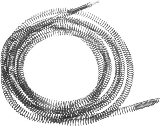 Afvoerkabel, 16 mm, diameter 40 m, afvoerreinigingsspiraal met booraansluiting, flexibele veer, verstoppingsverwijderaar voor haar, badkamer, keuken, toilet