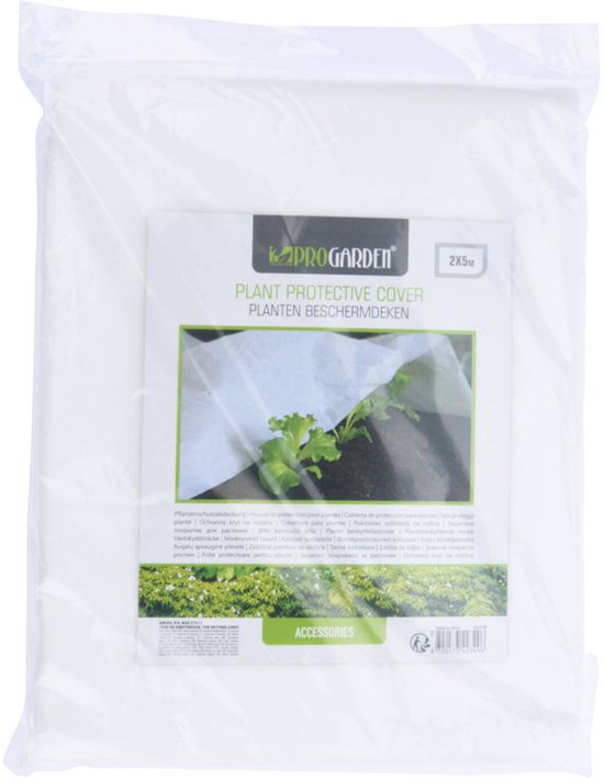 Agroweefsel wit, 2 x 5 m van Merkloos	