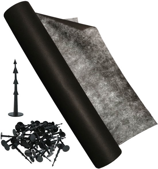 Agrowłóknina Serie - Onkruidwerende Film - 70G/M² - Zwart - 0.8X100M van Merkloos	