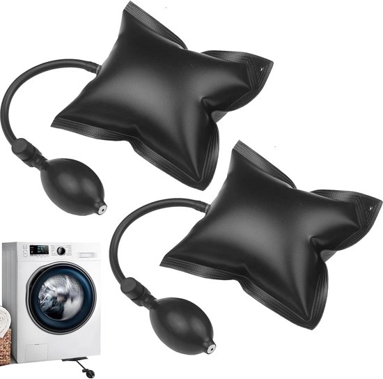 Air Wedge Pomp Op Bag - Inflatable Shim Bag Wedge - Handgereedschap Voor Thuis - Deur - Raam Installatie - Reparatie (2pcs, Zwart) van Merkloos	