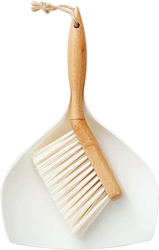 Allecta - Stoffen en zachte borstelset voor huis, keuken en badkamer - Mini-bezemborstel voor tafelbladreiniging synoniemen - Draagbare en kleine stofpan(polyester) van Merkloos	