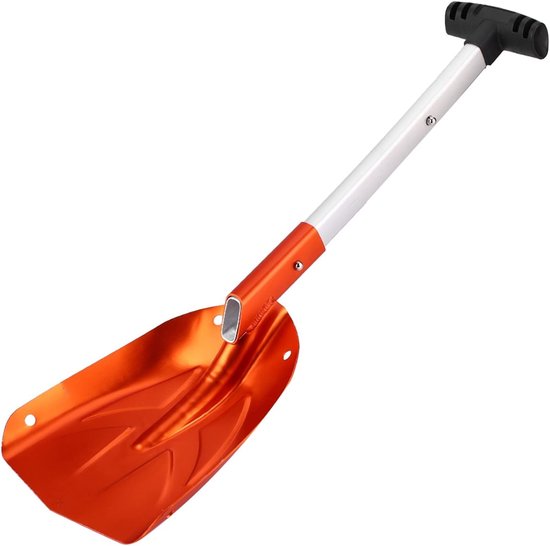 Allecta - Telescopische Sneeuwschep van Aluminiumlegering, Draagbaar en Lichtgewicht, Winter Sneeuwruimer, 65 cm lengte.
