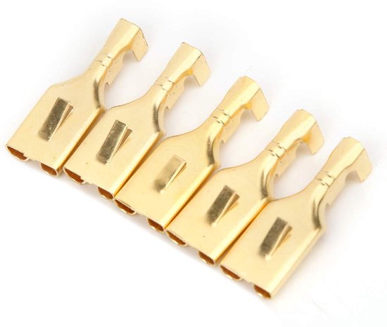 Allecto - 100pcs Female Spade Connector - Spade Terminals - Grote hoeveelheid - 7.8mm - Snel aansluiten - Geschikt voor diverse toepassingen - Set .. van Merkloos	