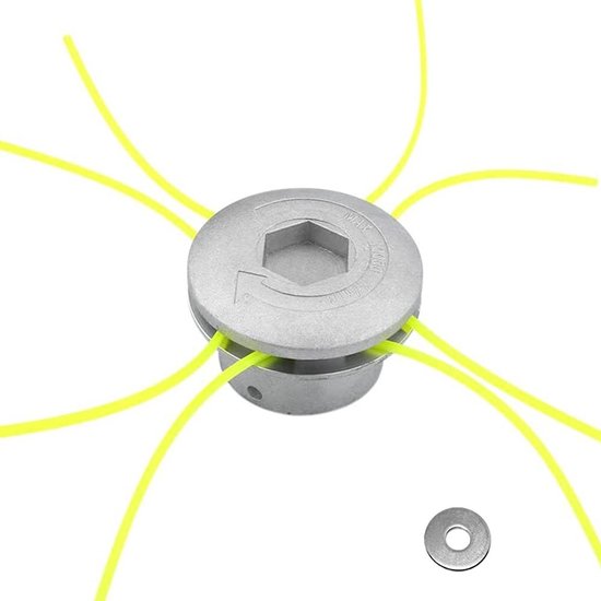 Allecto - Aluminium draadkop grastrimmer - Universele bosmaaier - Duurzaam en trillingsarm - 7,2 x 4,45 cm - Eenvoudig te installeren - Geschikt vo... van Merkloos	