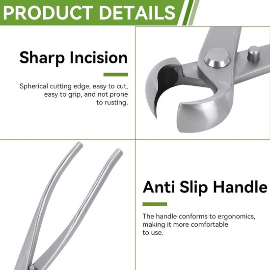 Allecto- Bonsai Concave Tak Cutter - Snoeischaar - Bonsai Cutters - Concave Cutter - Bonsai Gereedschap Bonsai Schaar Klein Tuingereedschap. van Merkloos	